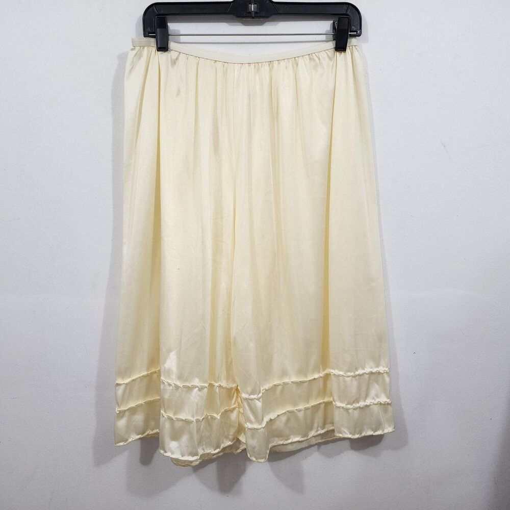 Vintage Comfort Choice Pettipant Bloomers Elastic High-Waist Yellow Plus Size 1x